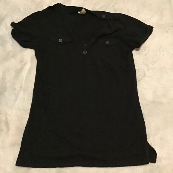 Tops - Black Button-Front Shirt – Woman’s